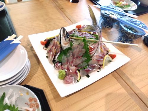 視察勉強会、夕食会、関アジ